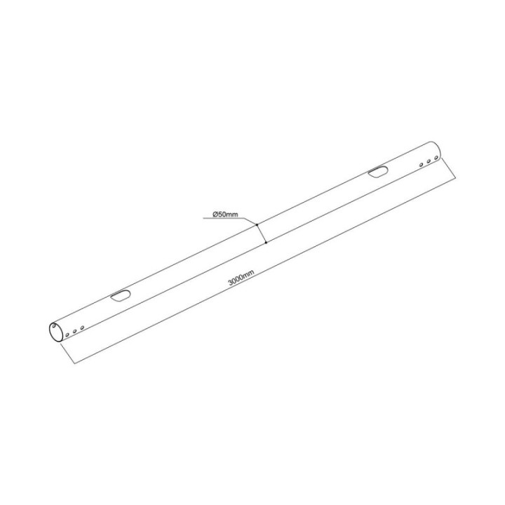 Kimex 032-1013 - Column for TV support Range 032, Height 300cm
