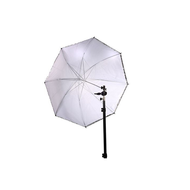 Falcon Eyes 2554 - Umbrella Set Silver/White 152 cm incl. tripod and bracket