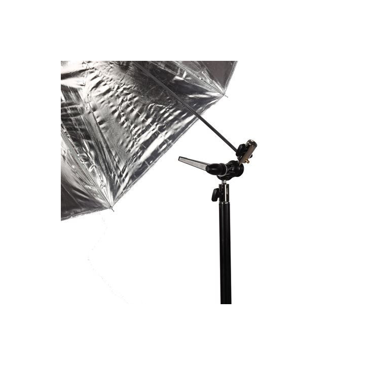 Falcon Eyes 2555 - Umbrella Set White/Black 152 cm incl. tripod and bracket