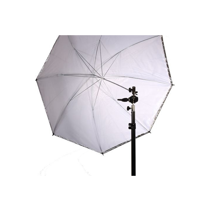 Falcon Eyes 2555 - Umbrella Set White/Black 152 cm incl. tripod and bracket