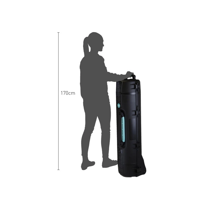 HPRC HPRC6400WTRIBLB - Wheeled Hard Resin Case with Tripod Holder Kit (Black)