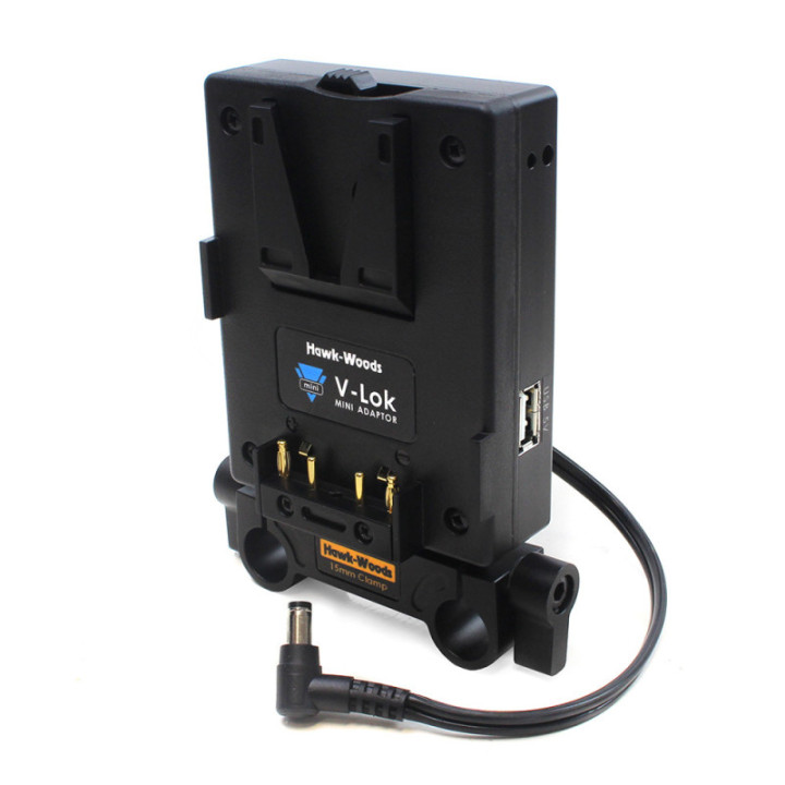 Hawkwoods VLM-C70/15 - V-lock 15mm Canon C70 camera adaptor - 24V