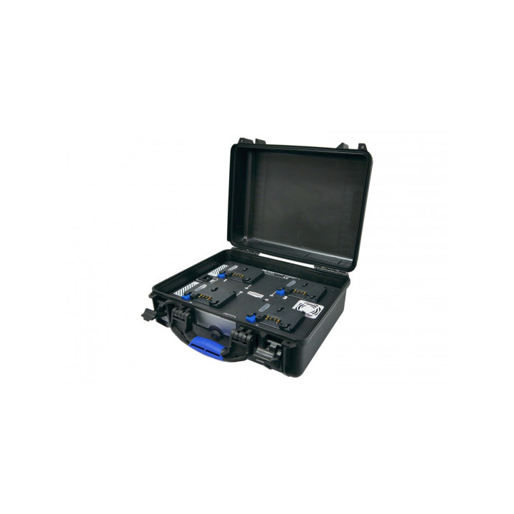 Blueshape CGR4 - Ruggedized Simultaneous Charger for 3-Stud batteries