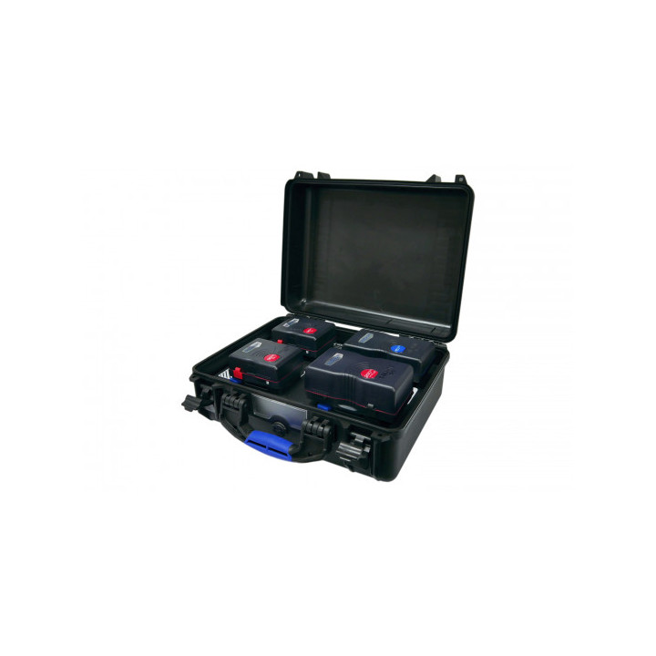 Blueshape CGR4 - Ruggedized Simultaneous Charger for 3-Stud batteries