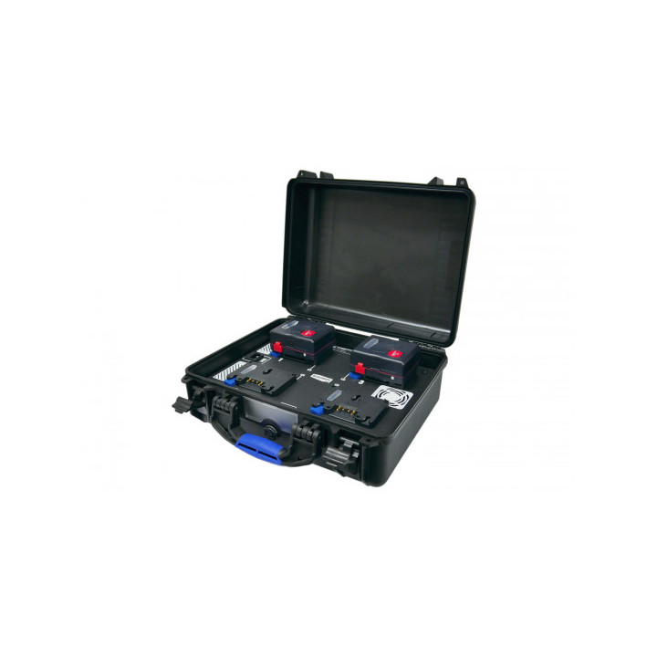 Blueshape CGR4 - Ruggedized Simultaneous Charger for 3-Stud batteries