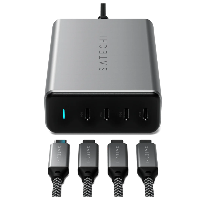 LMP TM165WG - USB-C GaN charging station 165W, Black