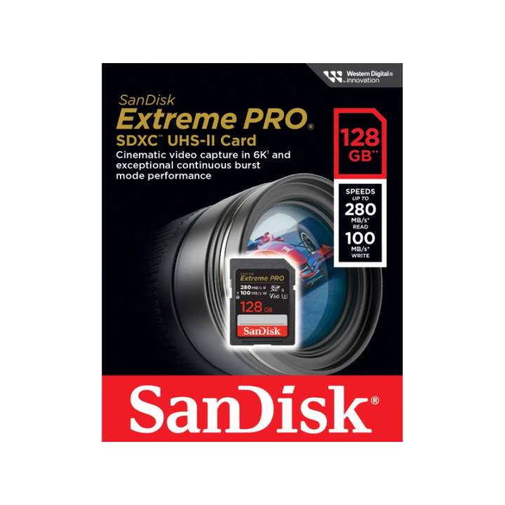 Sandisk SDSDXEP-128G-GN4IN - ExtremePro SDXC-II 128GB V60