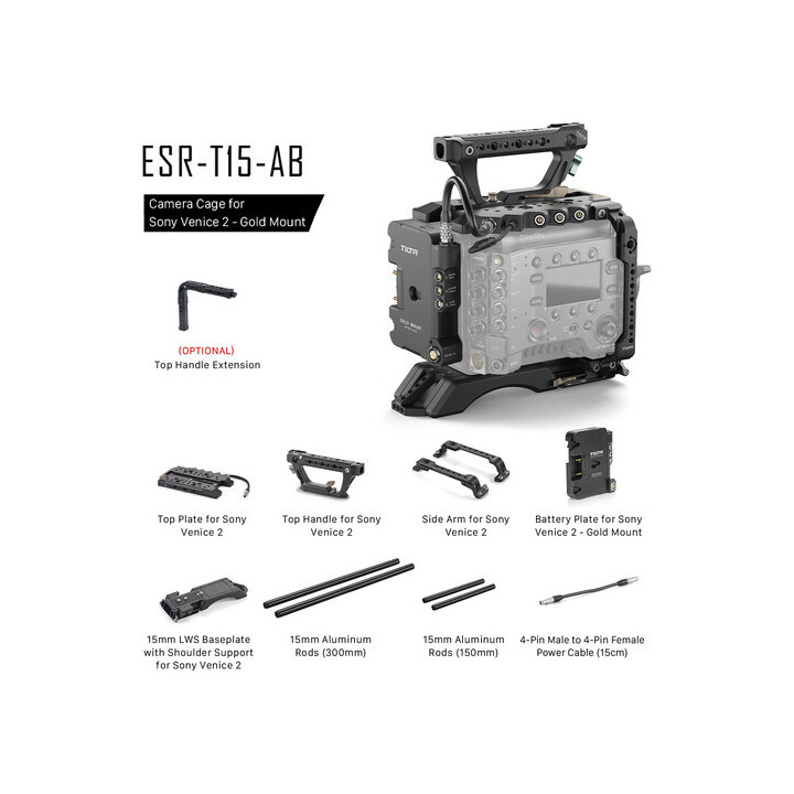 Tilta ESR-T15-AB - Camera Cage for Sony Venice 2 - Gold Mount