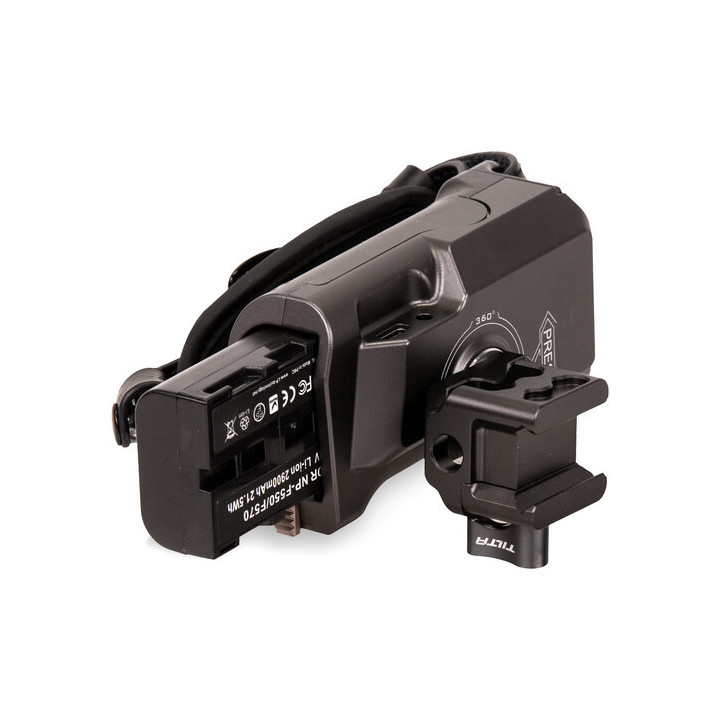 Tilta TA-LRH6-57-G - Tiltaing Left Side Advanced Power Handle with Run/Stop (F570 Battery) - Tilta Gray