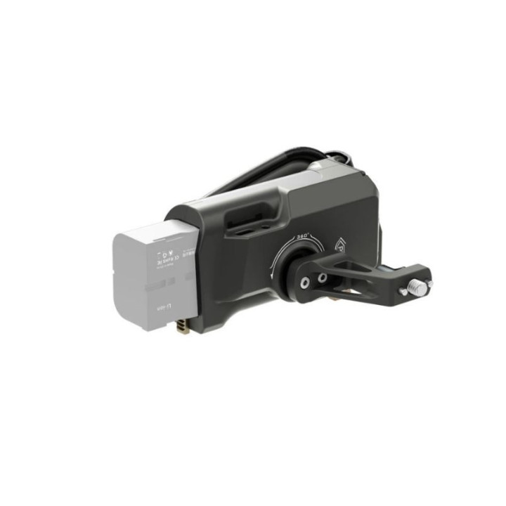 Tilta TA-LRH7-57-G - Tiltaing Left Side Advanced Power Handle with Run/Stop Type VII (F570 Battery) - Tilta Gray