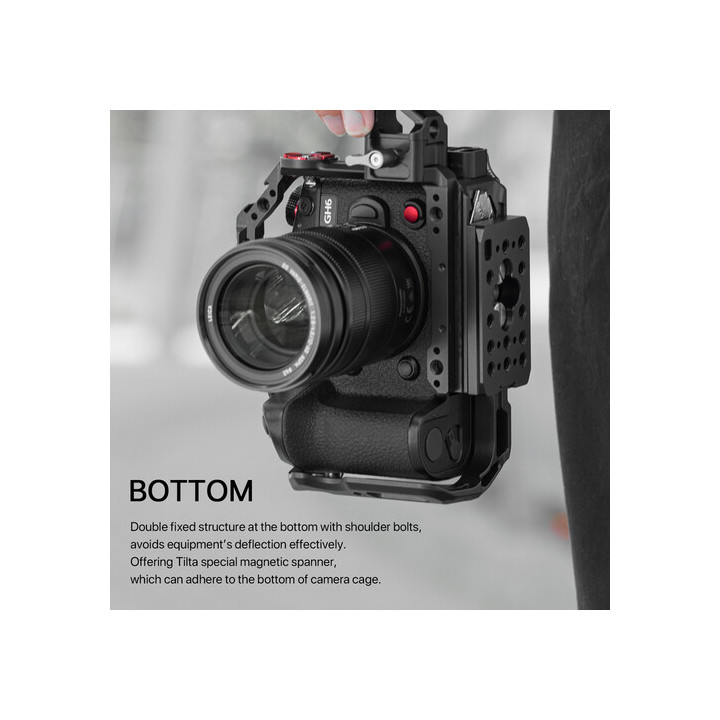 Tilta TA-T15-A-B - Camera Cage for Panasonic GH6 Basic Kit - Black