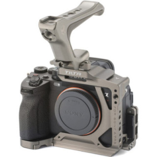Tilta TA-T46-A-TG - Tilta Sony a7R V Half Cage Lightweight Kit - Titanium Gray