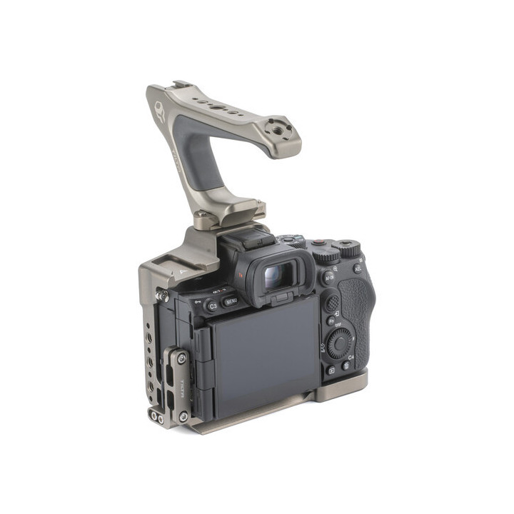 Tilta TA-T46-A-TG - Tilta Sony a7R V Half Cage Lightweight Kit - Titanium Gray