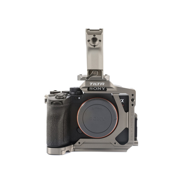 Tilta TA-T46-A-TG - Tilta Sony a7R V Half Cage Lightweight Kit - Titanium Gray
