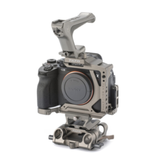 Tilta TA-T46-B-TG - Tilta Sony a7R V Half Cage Pro Kit - Titanium Gray