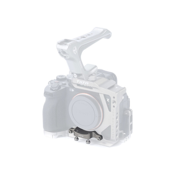 Tilta TA-T46-LAS1-TG - EF to E Mount Lens Adapter Support for Sony a7R V Half Cage - Titanium Gray