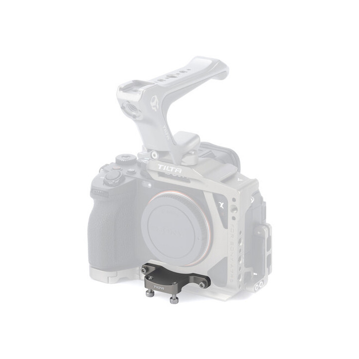 Tilta TA-T46-LAS2-TG - PL to E Mount Lens Adapter Support for Sony a7R V Half Cage - Titanium Gray