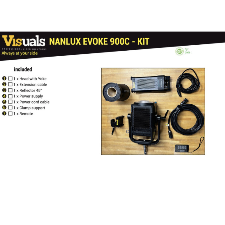 Nanlux Evoke 900C ST-KIT - Evoke 900C Spot Light with Trolley Case