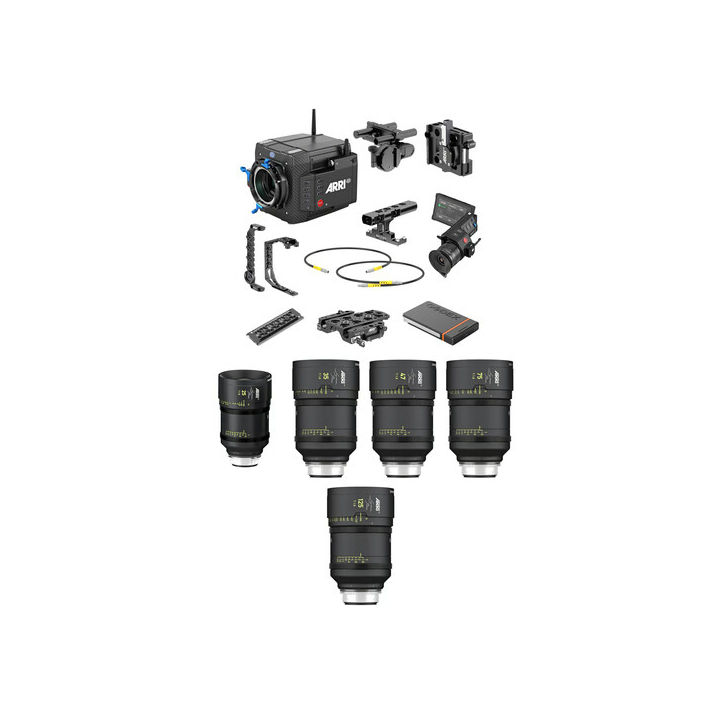 Arri K0.0048008 - 5x Signature Primes (F) & ALEXA Mini LF Ready to Shoot Set Gold
