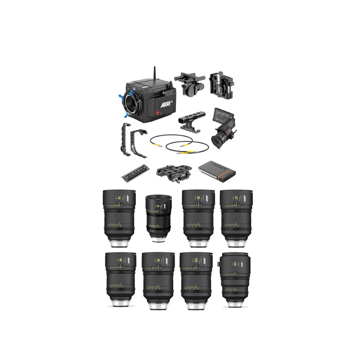 Arri K0.0048018 - 8x Signature Primes (F) & ALEXA Mini LF Ready to Shoot Set Gold