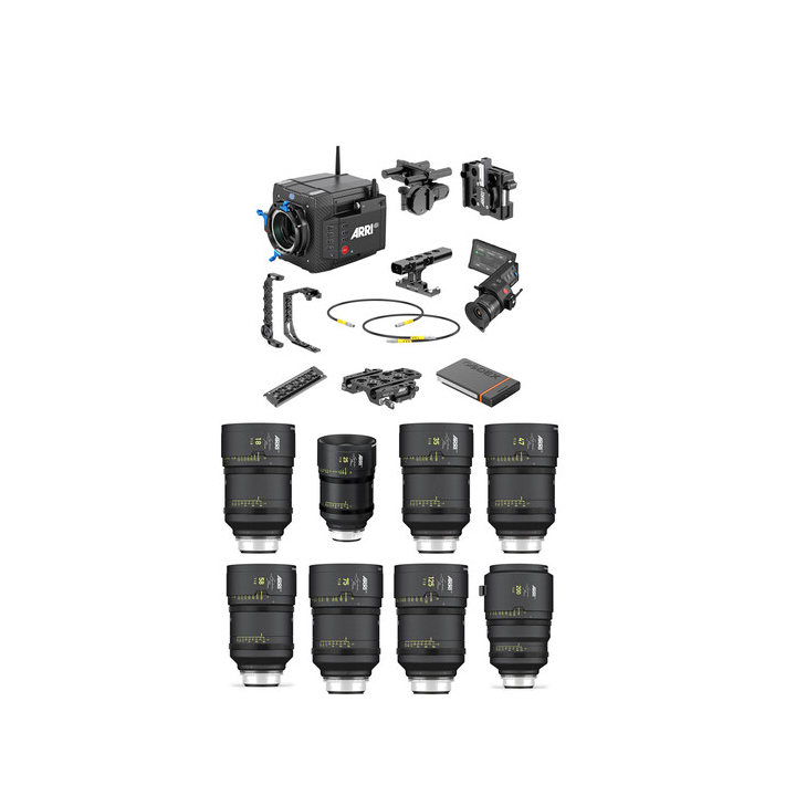 Arri K0.0048019 - 8x Signature Primes (F) & ALEXA Mini LF Ready to Shoot Set V