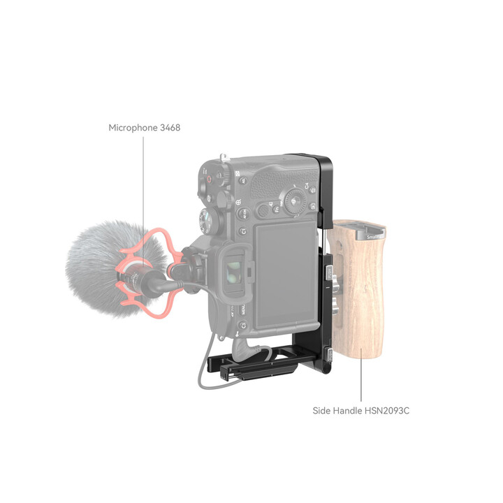 SmallRig 3984 -  Foldable L-Shape Mount Plate for Sony Alpha 7R V / Alpha 7 IV / Alpha 7S III 3984