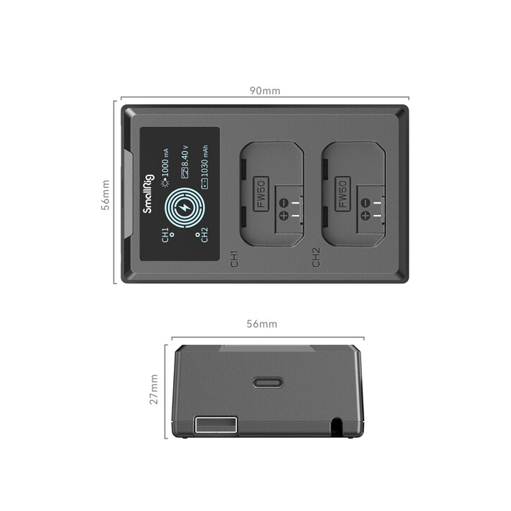 SmallRig 4081 - NP-FW50 Camera Battery Charger