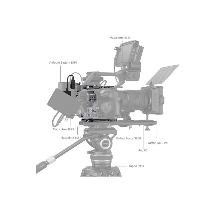 SmallRig 4124 - Cage Kit for Sony FX6 (V-Mount)