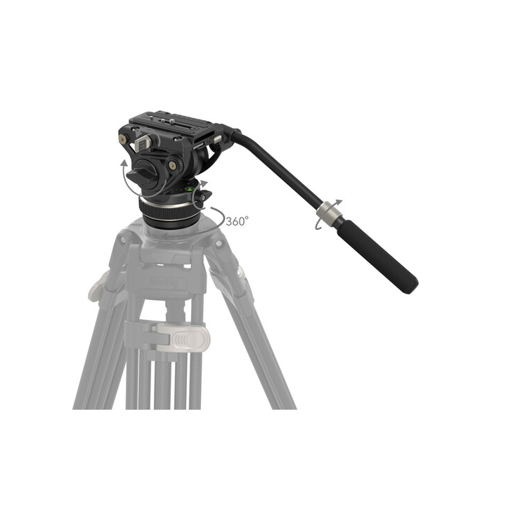 SmallRig 4165 - DH10 Heavy-Duty Video Head (75mm Flat Base)