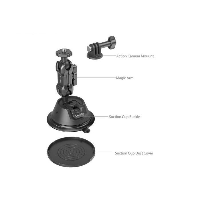 SmallRig 4193 - Portable Suction Cup Mount Support for Action Cameras SC-1K 4193