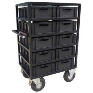 Magliner LM-FC-HC-1LOW - Head Cart with Euro Crate, 1m tall