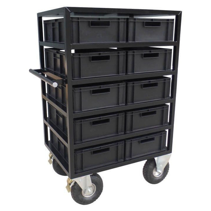 Magliner LM-FC-HC-1LOW - Head Cart with Euro Crate, 1m tall