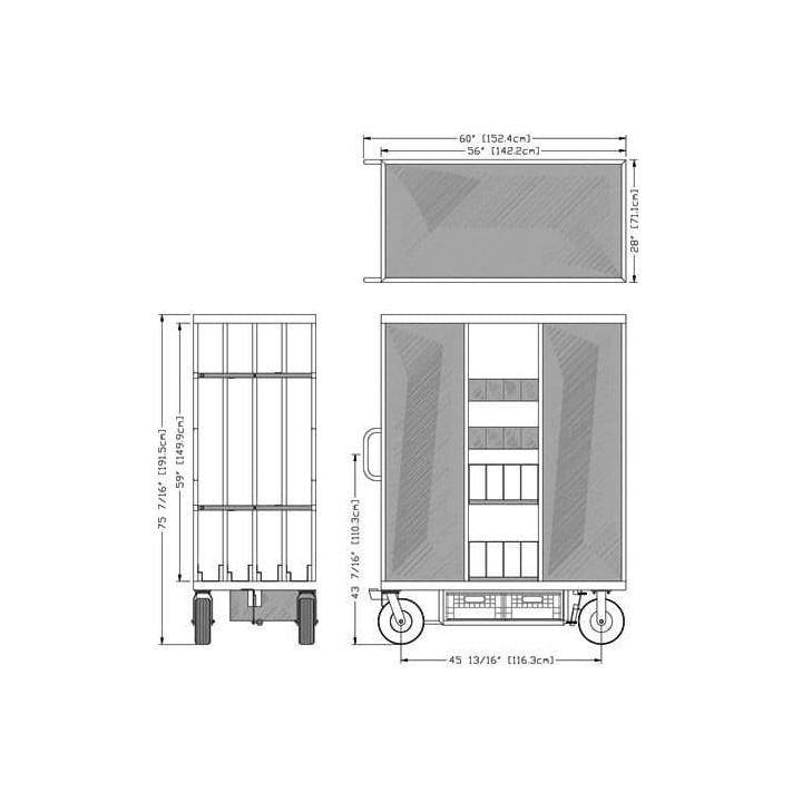 Magliner E-17 - SkyPanel 120 Cart