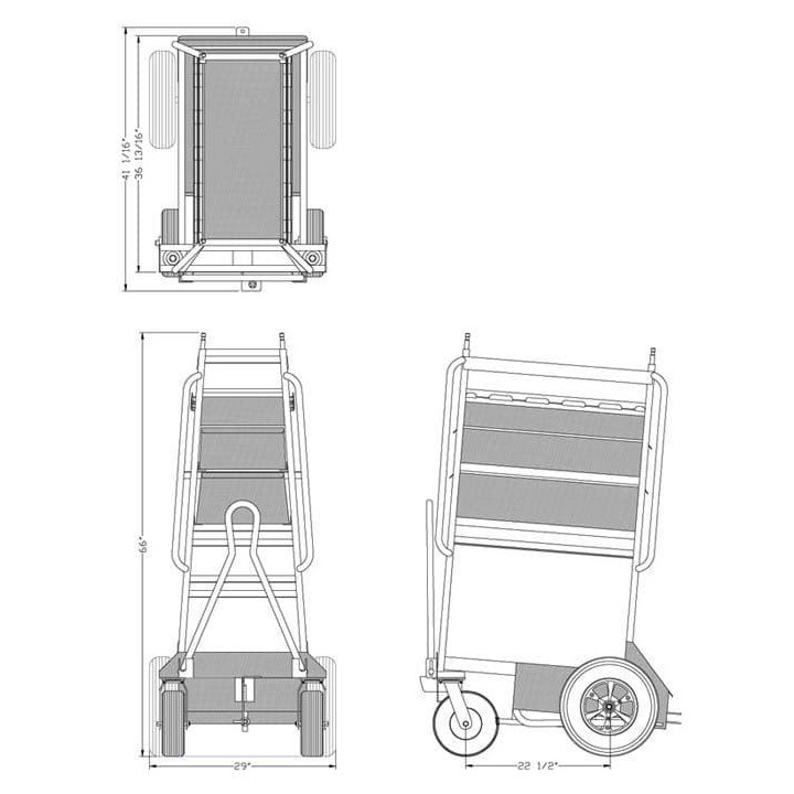 Magliner GE-17 - C-Stand/Combo Utility Cart