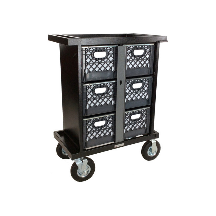 Magliner SB-06V - 6-Crate Vertical Set Box Cart