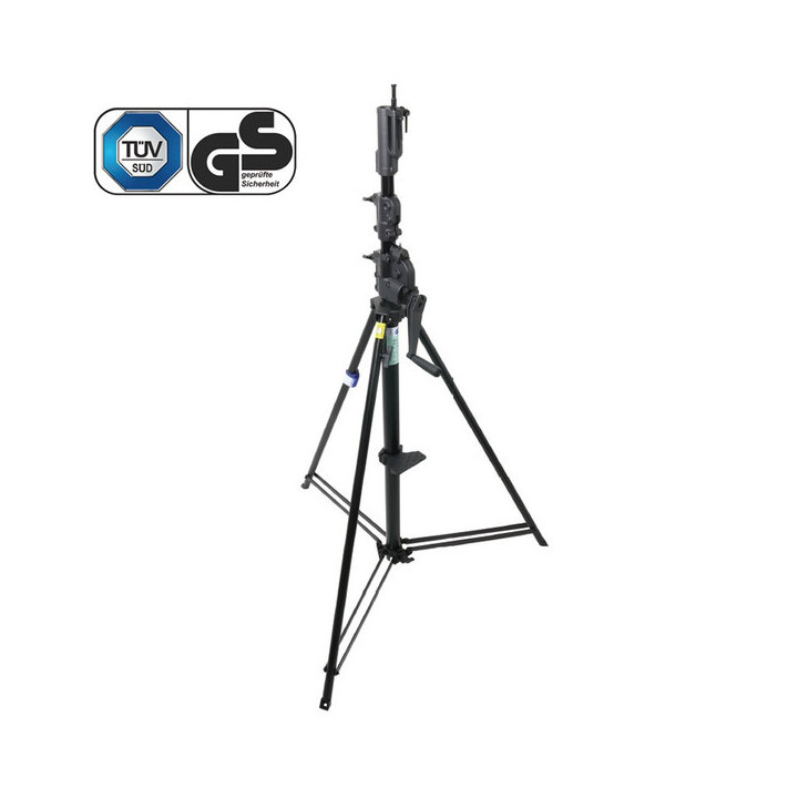 Kupo 483BT - 3 Sct. Wind-up Stand W/ Auto Self-locking Device Black