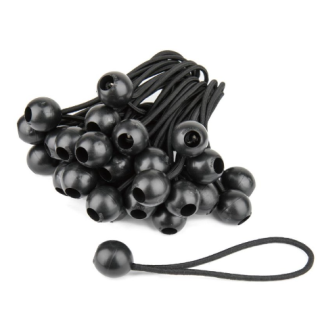 Kupo BG4506 - Ball Bungee Dia. 4.5mm/ Length 6''( Black) 50 Pcs/packp