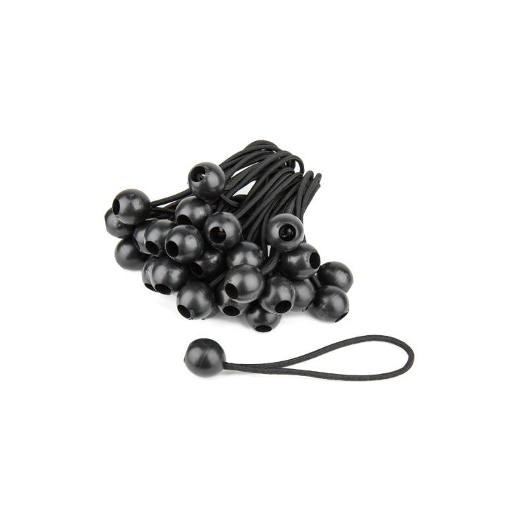 Kupo BG4506 - Ball Bungee Dia. 4.5mm/ Length 6''( Black) 50 Pcs/packp