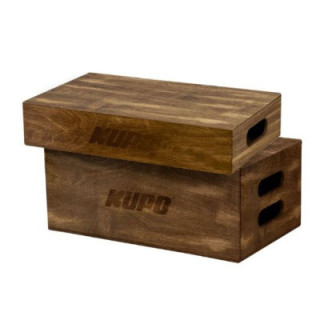 Kupo KAB-048-BST - Brown Stained Apple Box Set Hald and Full Size