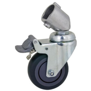 Kupo KC-080R - Dia. 80mm Caster W/brake, W/round Adapter (Set of 3)