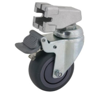 Kupo KC-080S - Dia. 80mm Caster W/brake, W/square Adapter (Set of 3)