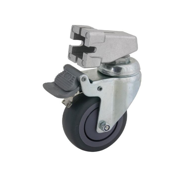 Kupo KC-080S - Dia. 80mm Caster W/brake, W/square Adapter (Set of 3)