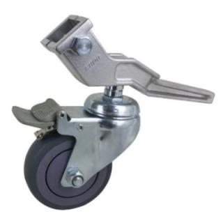 Kupo KC-100G - Dia. 100mm Caster W/brake, W/30mm Square Adapter (Set of 3)