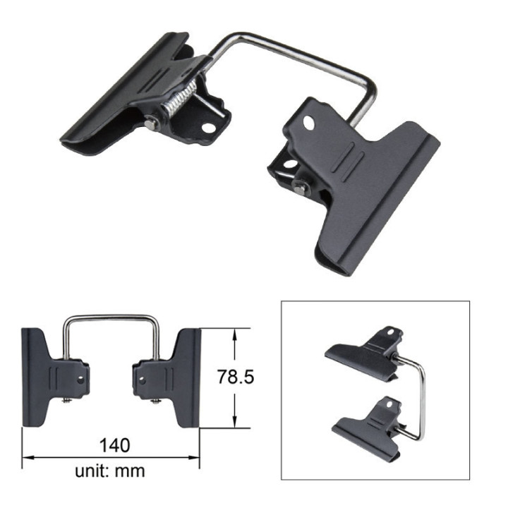 Kupo KCP-356-BK - Steel Spring a Clamp 6" Black ( Set for 2)