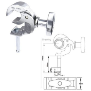Kupo KCP-816 - Arch Coupler W/16mm Spigot
