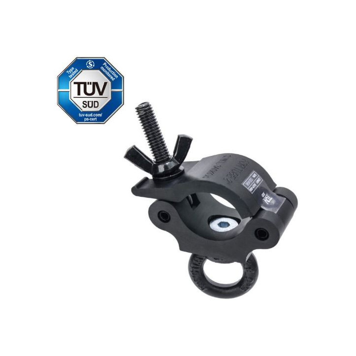 Kupo KCP-833B - Half Coupler W/eye Ring(Black)