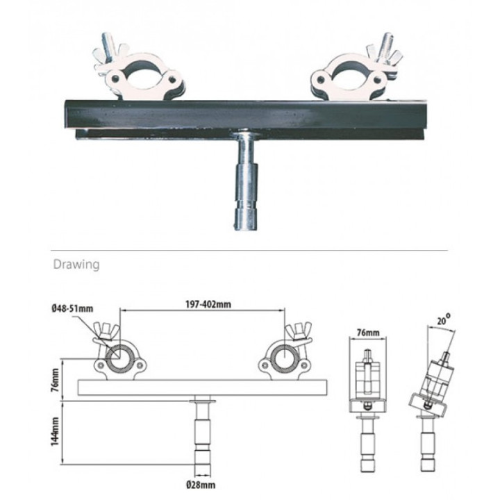 Kupo KCP-835 - Truss Adapter