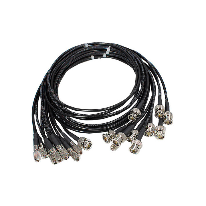 IO Industries 1855A-DINSMBNCM-1M - Cable, Coaxial, DIN 1.0/2.3 Screw-on Type(M)-BNC(M)