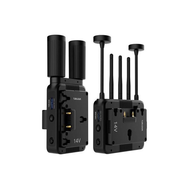 Teradek 10-2595-G26 - Ranger Mk II 5000 12G-SDI/HDMI - Wireless TX/RX Deluxe Kit 26V Gold-Mount