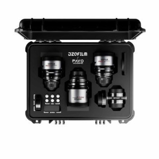 DZOFilm DZO-PAB3PLMN - Pavo 2x Anamorphic 3-Lens Kit (32/55/100mm T2.1/T2.4) for PL/EF Mount (S35) metric - Neutral Coating